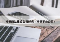 常德网站建设公司好吗（常德平台公司）